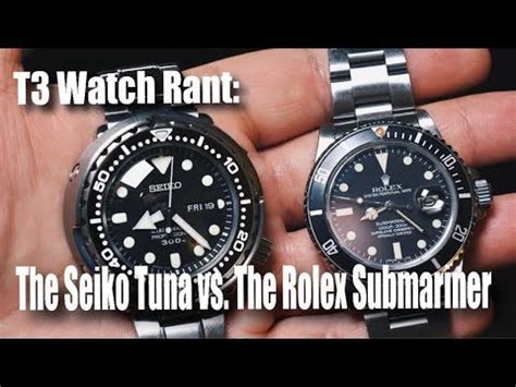 seiko tuna vs rolex submariner